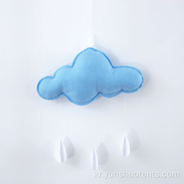 구름과 빗방울 방 유치원 장식품